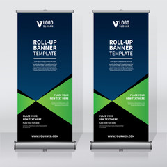 Wall Mural - roll up banner design print template
