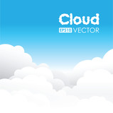 Fototapeta Do pokoju - blue cloud background