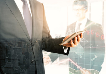 Aufkleber - Technology and marketing concept