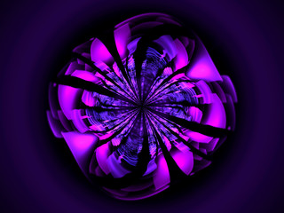 abstract flower fractal shape