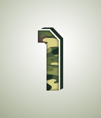 CAMO Character Set, detailed vector font