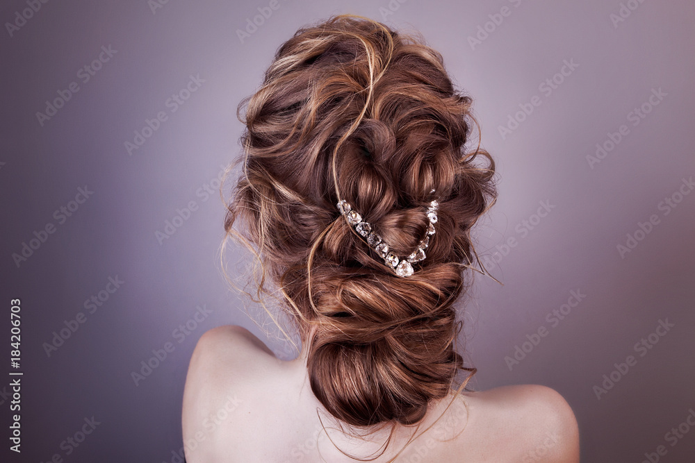Foto Auf Aludibond Model Blonde Woman With Perfect Hairstyle