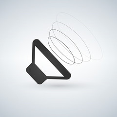 Poster - speaker driver with 3D sound waves