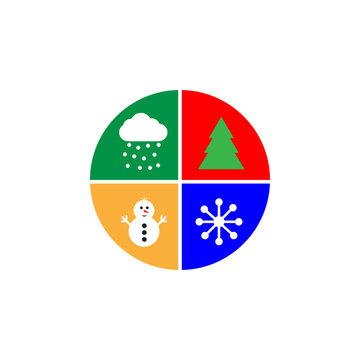 set baby Christmas stickers icon. Christmas or New Year element. Premium color graphic design. Signs, outline symbols collection, simple icon for websites, web design, mobile app