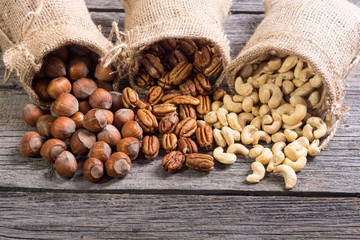 Wall Mural - Mix of nuts