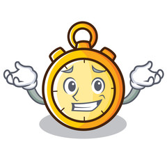 Sticker - Grinning chronometer character cartoon style