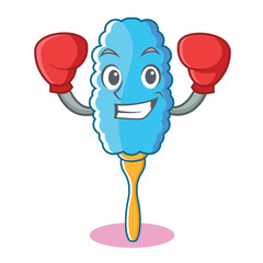 Sticker - Boxing feather duster character cartoon