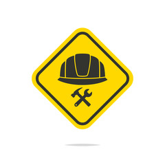 Sticker - Under construction sign vector