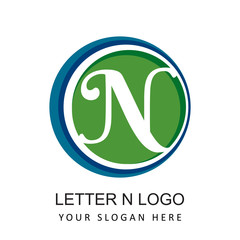 Sticker - letter n finance logo