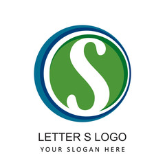 Sticker - letter s company logo