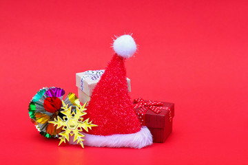 Poster - merry christmas and happy new year decoration for pattern and background