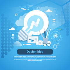 Poster - Design Idea Web Development Template Banner With Copy Space Vector Illustration