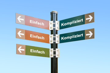 Poster - Schild 294 - Einfach