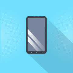 Poster - Modern Cell Smartphone Icon Digital Mobile Phone Vector Illustration