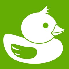 Wall Mural - Duck icon green