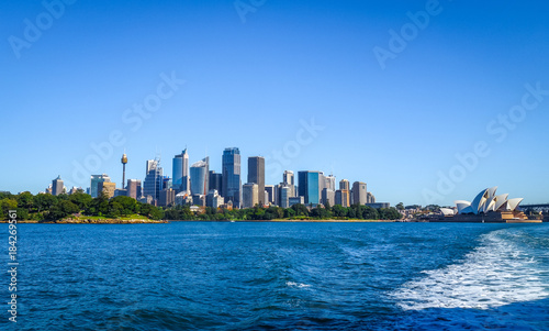 Obraz na płótnie Sydney city center and Opera House, Australia