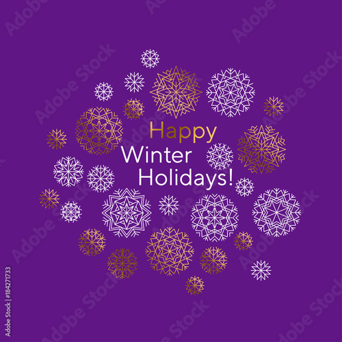 abstract snowflakes header ...