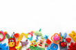 © dyageleva - Children's toys and accessorieson a White background.view from above