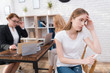 © Vadym Huzhva - Mom and daughter-teenager at a reception with a psychologist.