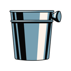 Canvas Print - empty ice bucket icon vector illustration graphic design