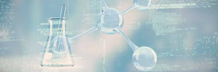 Poster - Composite image of dna structure