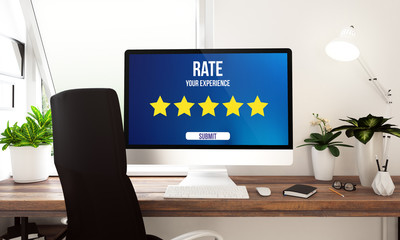 Wall Mural - Computer rate experience window