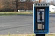 Pay phone on a rural road