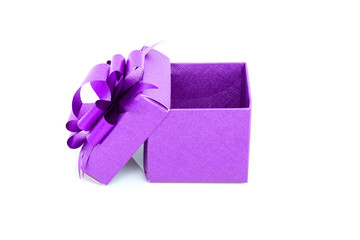 Purple box on white