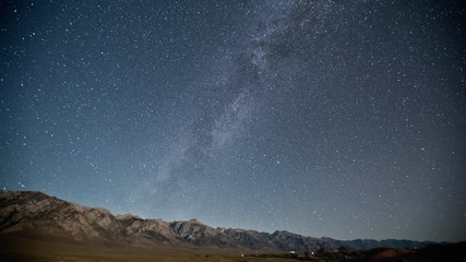 Wall Mural - Amazing time lapse of the Milky Way moving across the night sky.