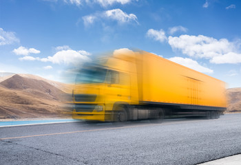 Wall Mural - heavy truck on the road