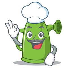 Canvas Print - Chef watering can character cartoon