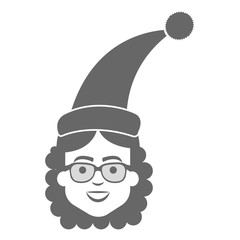 Sticker - woman with sleeping hat