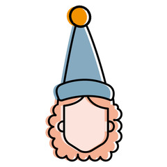 Sticker - woman with sleeping hat