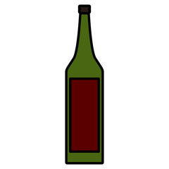 Poster - Wine glass bottle