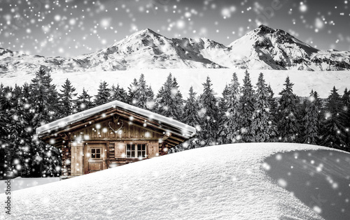 Foto-Schiebevorhang einzelne Stoffpaneele - Winterzeit (von by-studio)