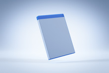 Blank Blu-ray Box Or Case On White Background. 3D Render