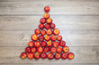 © yanlev - Christmas tree made from apples