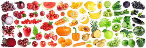 Collection of fruits and vegetables © seralex