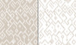 Ethnic abstract geometric ikat worn out pattern in grey and white, vector