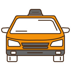 Poster - taxi service public icon