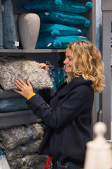 woman in decoration store