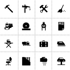 Wall Mural - Work icons. vector collection filled work icons