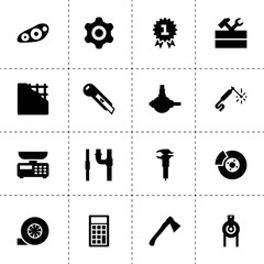 Canvas Print - Metal icons. vector collection filled metal icons