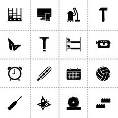 Wall Mural - Single icons. vector collection filled single icons