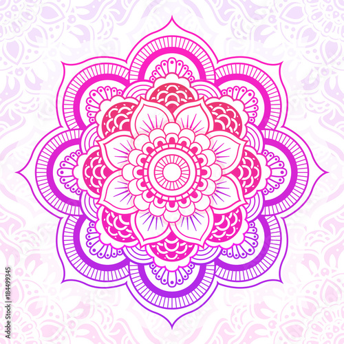 Photo Decorative hand drawn mandala