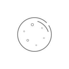 Poster - Moon line icon. Web element. Premium quality graphic design. Signs symbols collection, simple icon for websites, web design, mobile app, info graphics