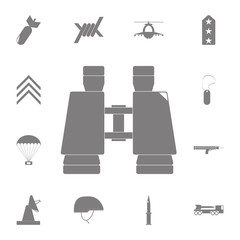 Poster - Binoculars icon. Set of military elements icon. Quality graphic design collection army icons for websites, web design, mobile app