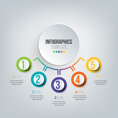 Poster - Infographics template. Vector infographics color design.