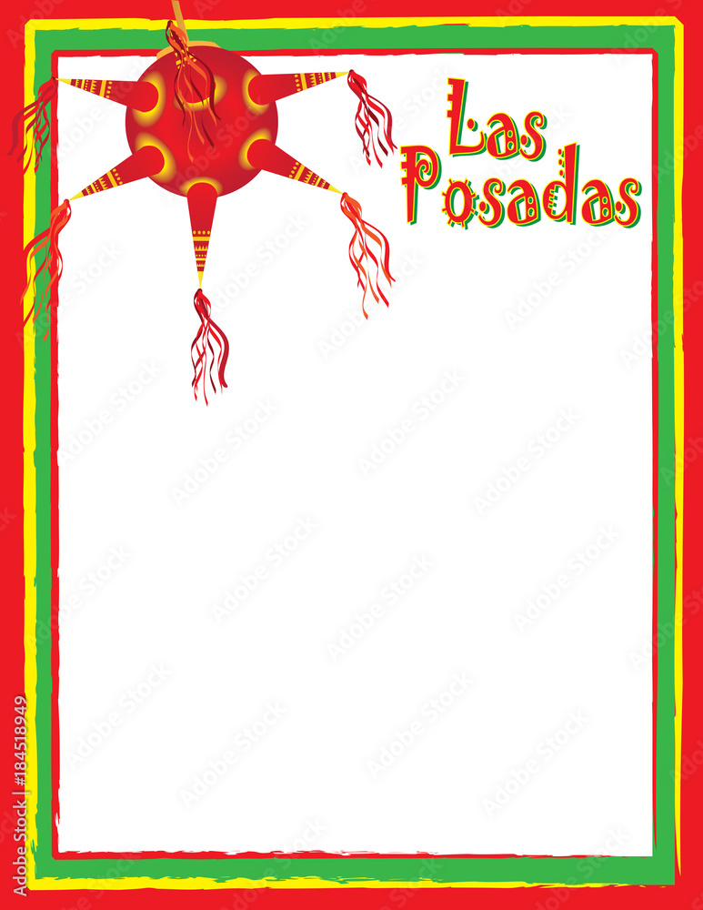 Las Posadas Flyer or Poster Template Stock Vector | Adobe Stock