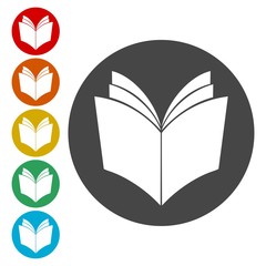 Canvas Print - Book vector icon 